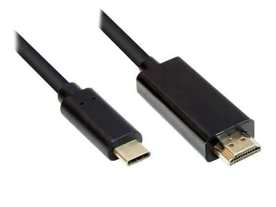 Good Connections GC-M0101 - 2 m - HDMI Type A (Standard) - USB Type-C - Male - Male - Straight