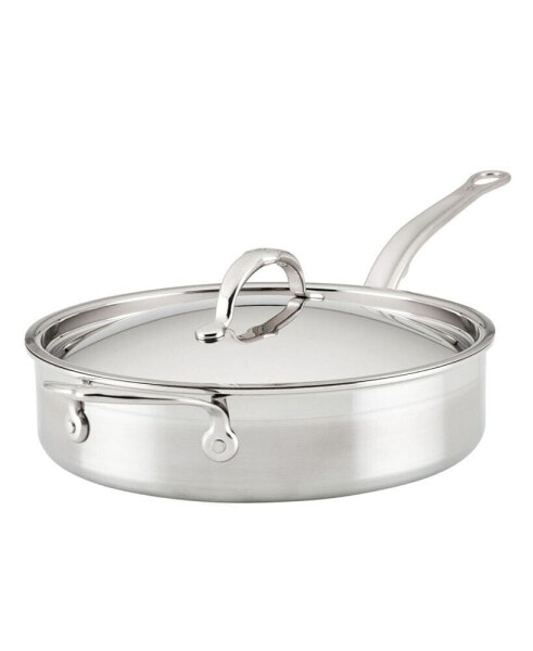 ProBond Clad Stainless Steel with Titum Nonstick 3-Quart Covered Saute Pan