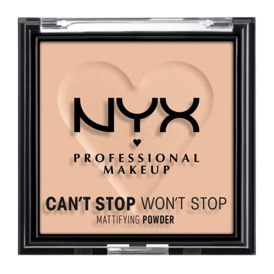 NYX Professional Makeup Can't Stop Won't Stop Mattifying Powder 6 g puder für Frauen