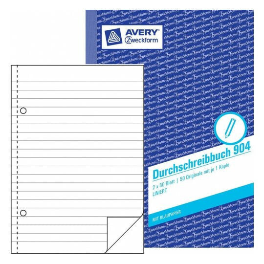 Avery Zweckform Avery 904 - Blue - White - A5 - 50 sheets - Universal