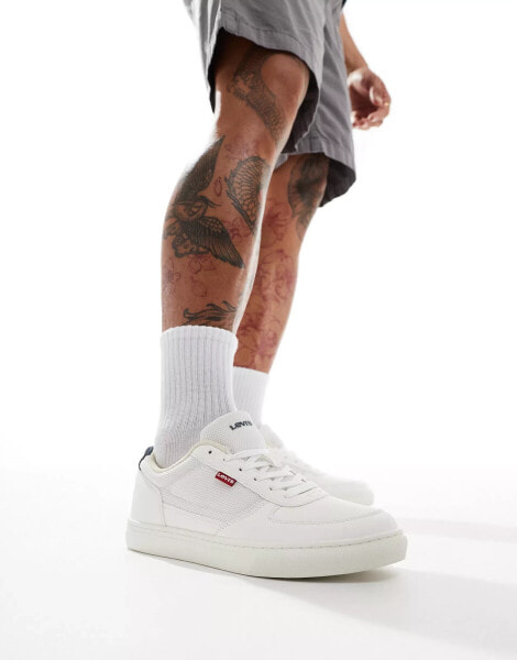 Levi's Liam trainers with red tab logo in white