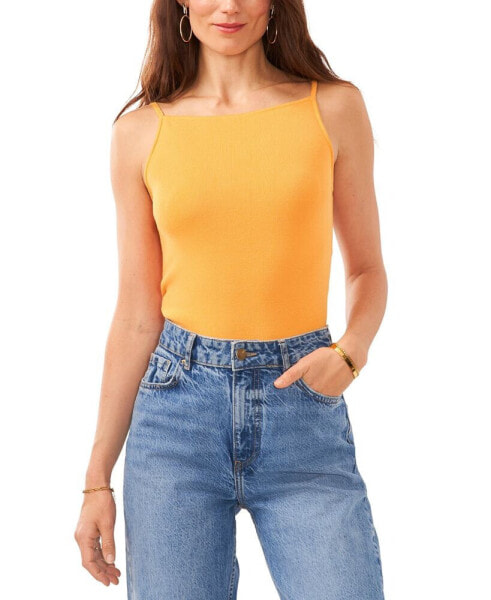 Women's Ribbed Sleeveless Sweater Tank Top