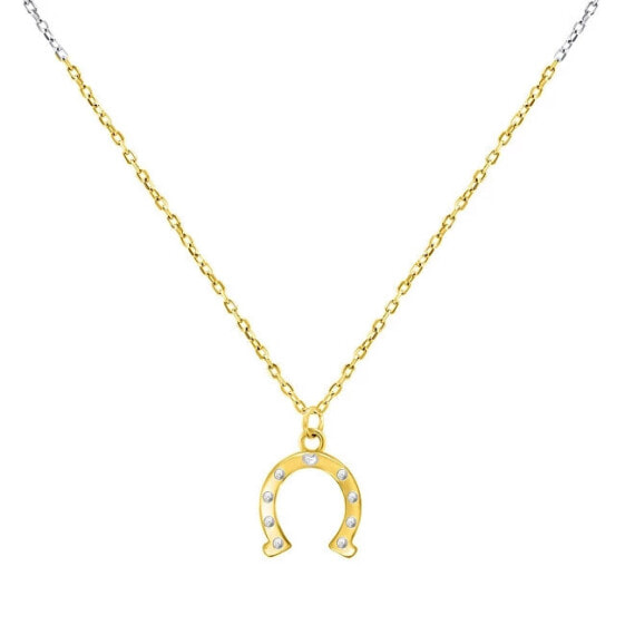 Колье Brilio Silver Horseshoe Gold Plated Lucky Necklace NCL66Y
