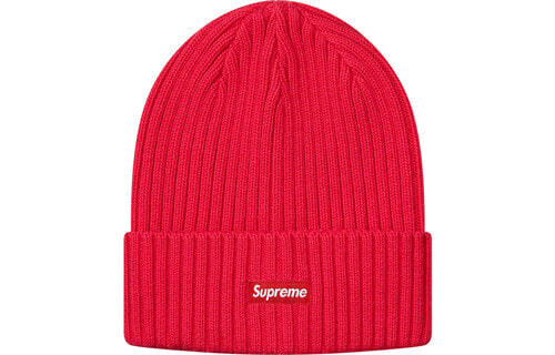 Шапка Supreme SS19 Overdyed Beanie Red Box Logo SUP-SS19-037