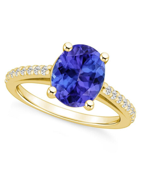 Tanzanite (2-3/4 Ct. t.w.) and Diamond (1/4 Ct. t.w.) Ring