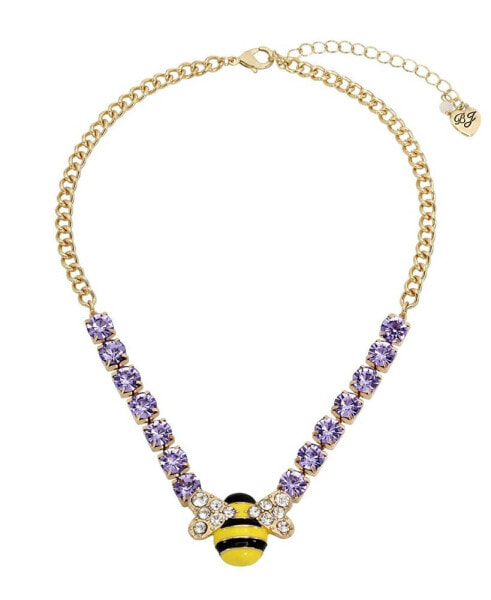 Faux Stone Bee Pendant Necklace
