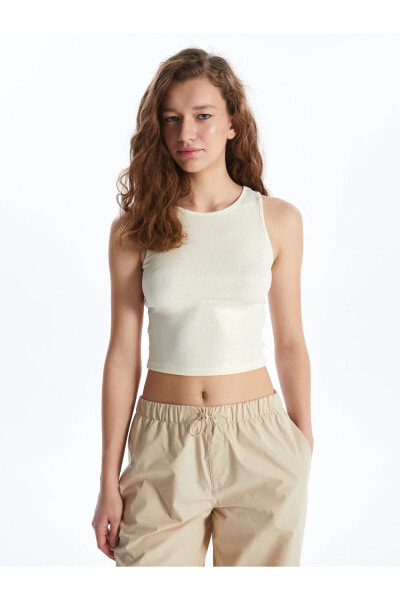 Топ LC Waikiki Glamourous Shine Crop Tank