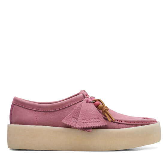 Clarks Wallabee Cup 26168664 Womens Pink Oxfords & Lace Ups Casual Shoes