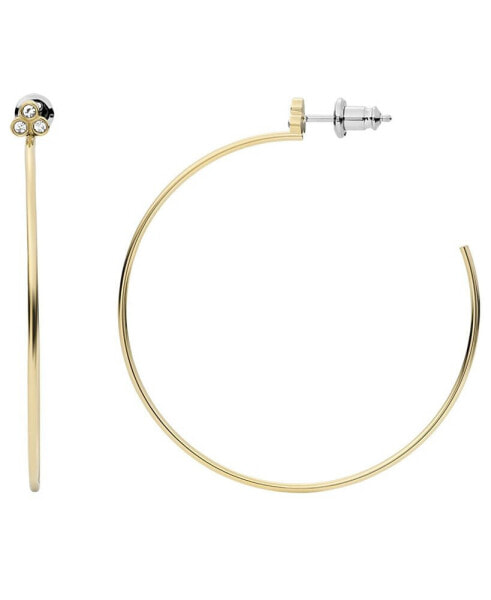 Cерьги Fossil Sutton Trio Glitz Goldtone Hoops