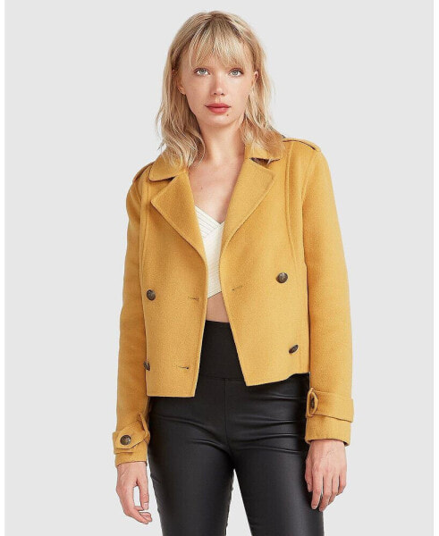 Women Better Off Military Peacoat Jacket