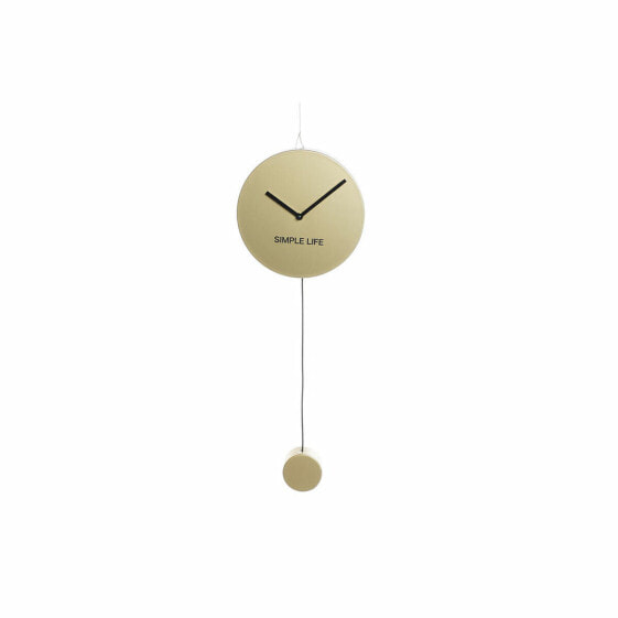 Настенное часы DKD Home Decor Позолоченный Железо Пластик маятник 22 x 5,5 x 60 cm