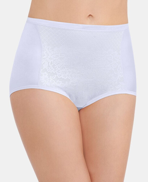 Women's Smoothing Comfort with Lace Brief Underwear