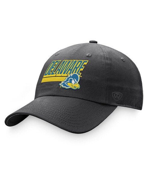 Men's Charcoal Delaware Fightin' Blue Hens Slice Adjustable Hat