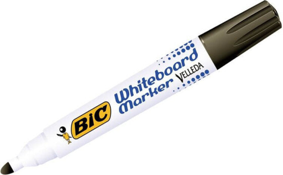 Bic MARKER SUCHOŚCIERALNY BIC VELLEDA ECOLUTIONS 1701 CZARNY OKRĄGŁA KOŃCÓWKA PUDELKO 12 SZT 1199170109