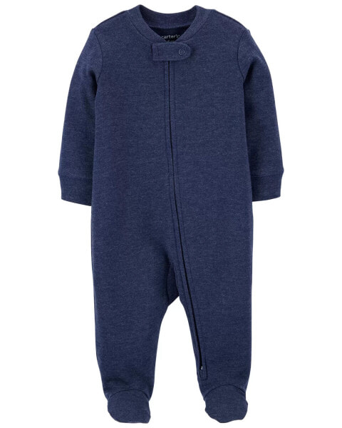 Baby 1-Piece Navy Sleep & Play Pajamas 3M