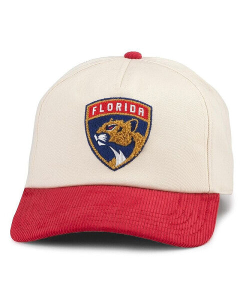 Men's White, Red Florida Panthers Burnett Adjustable Hat