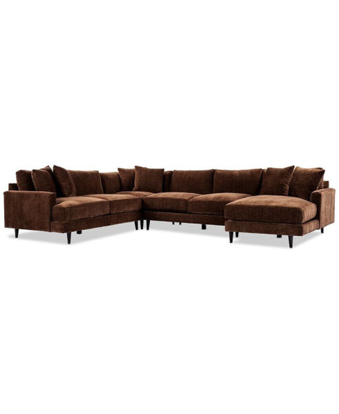 Mariyah Fabric 4-Pc. Sectional with Chaise, Created for Macy's