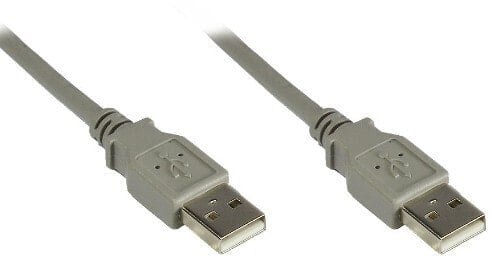 Разъем USB 2.0 Male/Male GOOD CONNECTIONS 2212-AA5 5 м серый