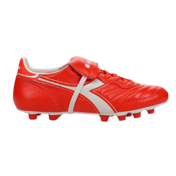 Diadora Brasil Italy Lt+ Mdpu Firm Ground Soccer Cleats Mens Red Sneakers Athlet