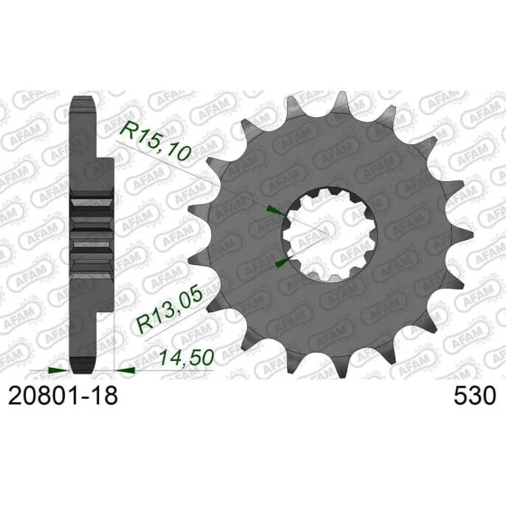 AFAM 20801 Front Sprocket