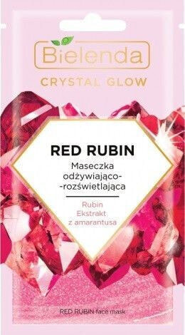 Маска для лица увлажняющая Bielenda Crystal Glow Red Rubin