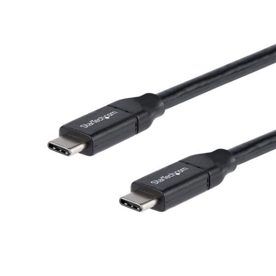 StarTech.com USB-C to USB-C Cable w/ 5A PD - M/M - 0.5 m - USB 2.0 - USB-IF Certified - 0.5 m - USB C - USB C - USB 2.0 - 480 Mbit/s - Black
