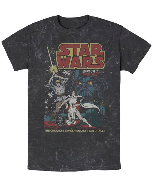 Men's Star Wars Great Space Fantasy Short Sleeve Mineral Wash T-shirt