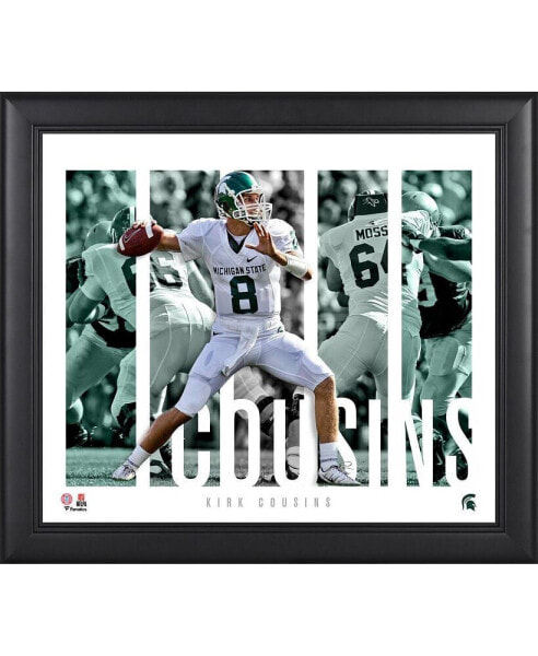 Kirk Cousins Michigan State Spartans Framed 15'' x 17'' Player Panel Collage
