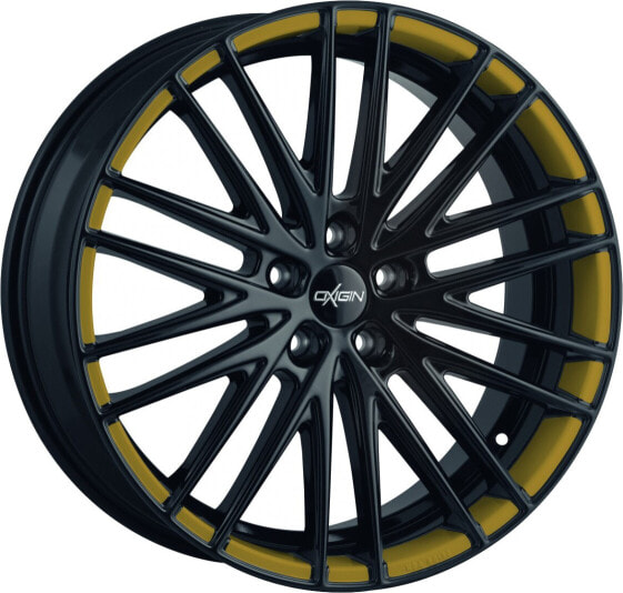 Oxigin 19 Oxspoke black foil gold metallic 7.5x17 ET48 - LK5/114.3 ML72.6