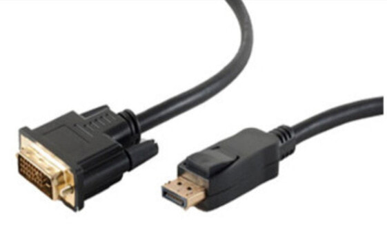 ShiverPeaks BS77493-1 - 3 m - DisplayPort - DVI - Male - Male - Gold