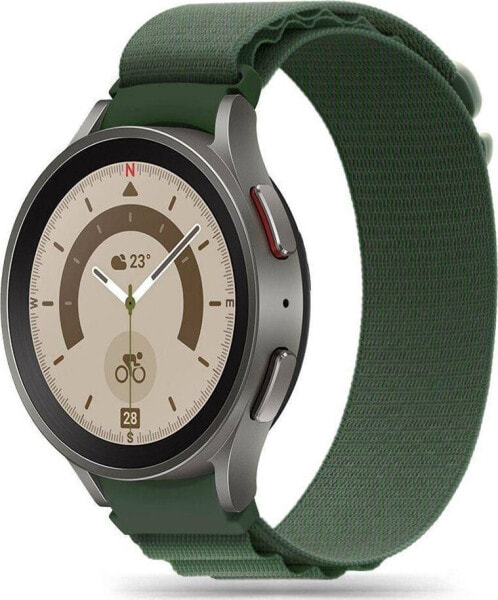 Tech-Protect TECH-PROTECT NYLON PRO SAMSUNG GALAXY WATCH 4 / 5 / 5 PRO (40 / 42 / 44 / 45 / 46 MM) MILITARY GREEN