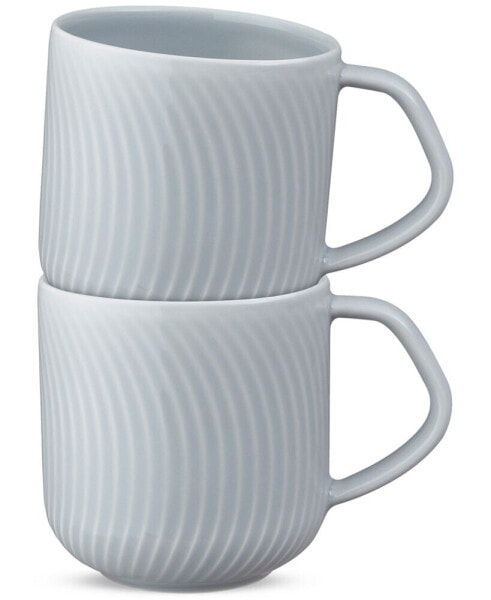 Porcelain Arc Collection Mugs, Set of 2
