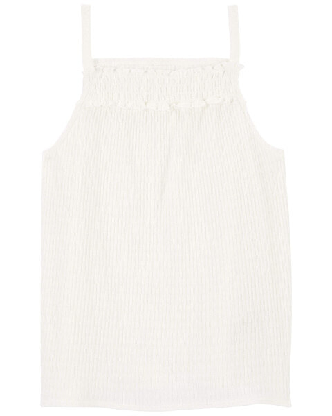 Kid Textured Smocked Tank 10