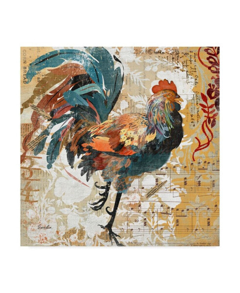 Evelia Designs Rooster Flair I Canvas Art - 20" x 25"
