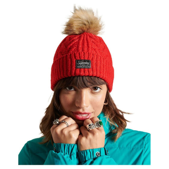 Шапка мужская Superdry Cable Lux Beanie