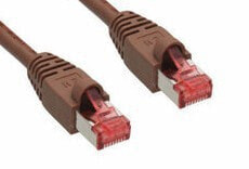 InLine Patch Cable S/FTP PiMF Cat.6 250MHz PVC copper brown 0.5m