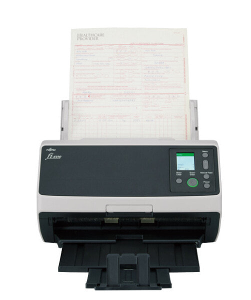 Ricoh fi-8190 - 216 x 355.6 mm - 600 x 600 DPI - 90 ppm - Grayscale - Monochrome - ADF + Manual feed scanner - Black - Grey