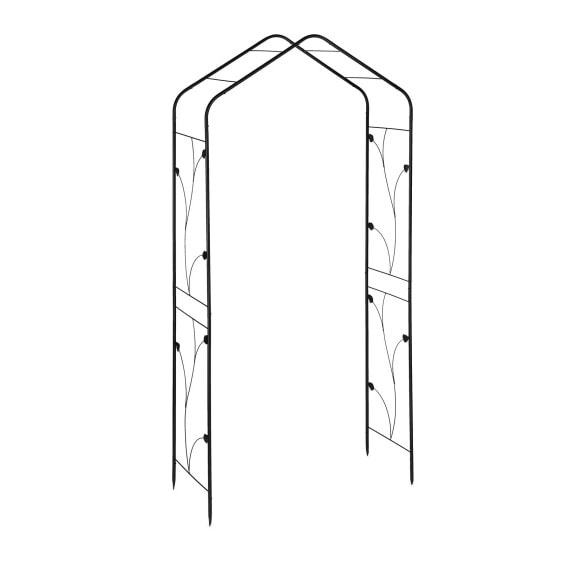 Декор и интерьер Relaxdays Schwarzer Rosenbogen aus Metall