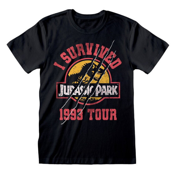 HEROES Jurassic Park I Survived 1993 short sleeve T-shirt