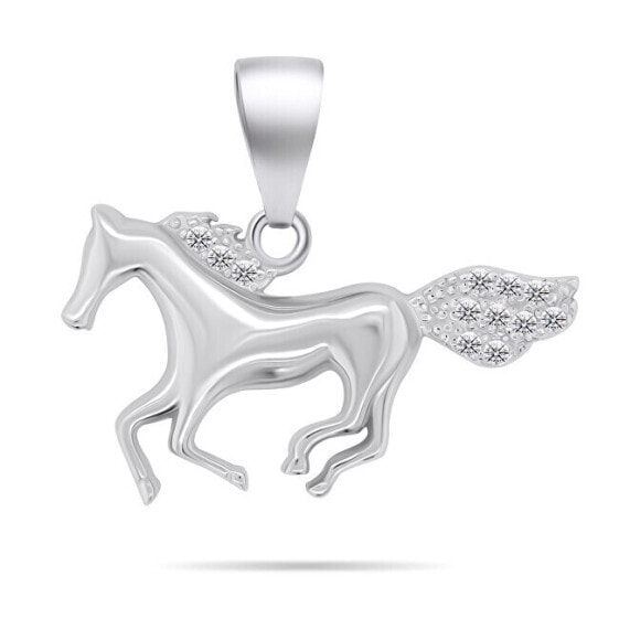 Decent silver pendant Horse PT124W