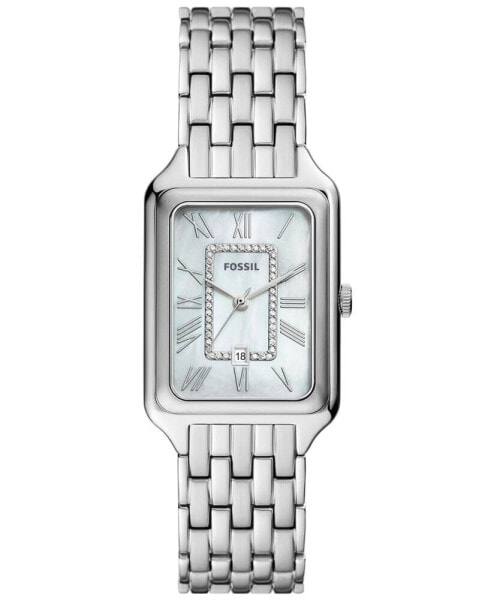 Women's Raquel Three-Hand Date Silver-Tone Stainless Steel Watch, 26mm
