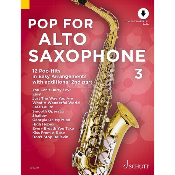 Schott Music Pop For Alto Saxophone 3