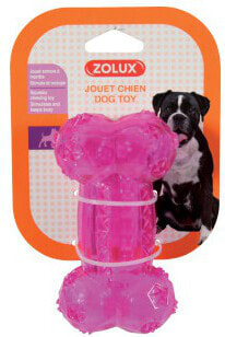 Игрушка для собак Zolux Кость Pop Tpr 12 см розовая
