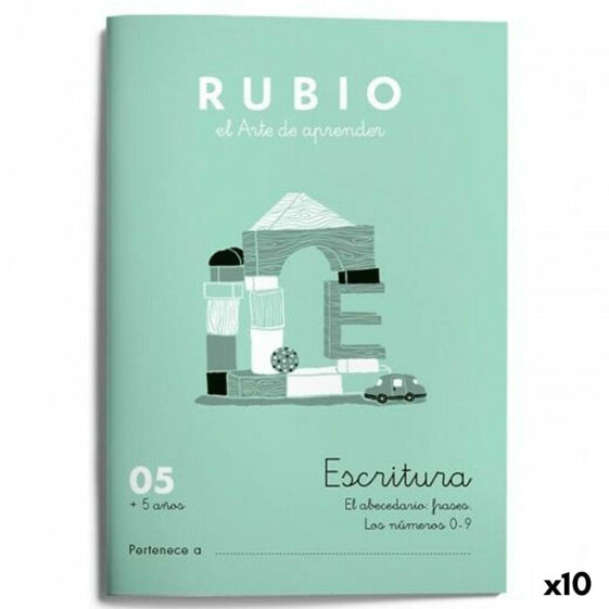 Тетрадь для письма и каллиграфии Cuadernos Rubio Nº05 A5 испанский 20 листов (10 штук)
