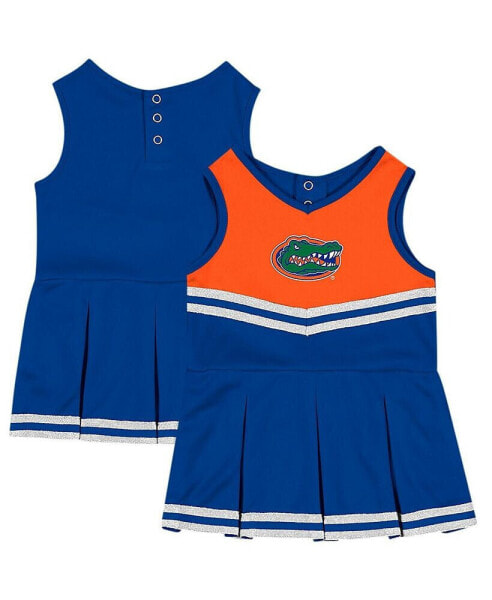 Girls Infant Royal Florida Gators Time For Recess Cheer Dress