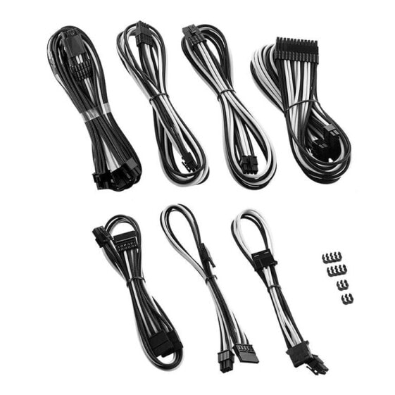 CableMod C-Series PRO ModMesh 12VHPWR Cable Kit für Corsair RM, RMi, RMx (Black Label) - schwarz/wei