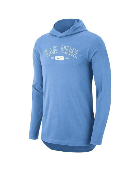 Men's Carolina Blue North Carolina Tar Heels Campus Performance Long Sleeve Hoodie T-Shirt