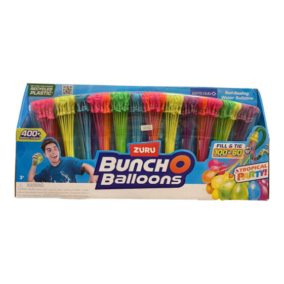 ZURU Bunch O Balloons 400+ Rapid-Fill Self-Tying Recyclable Water Balloons