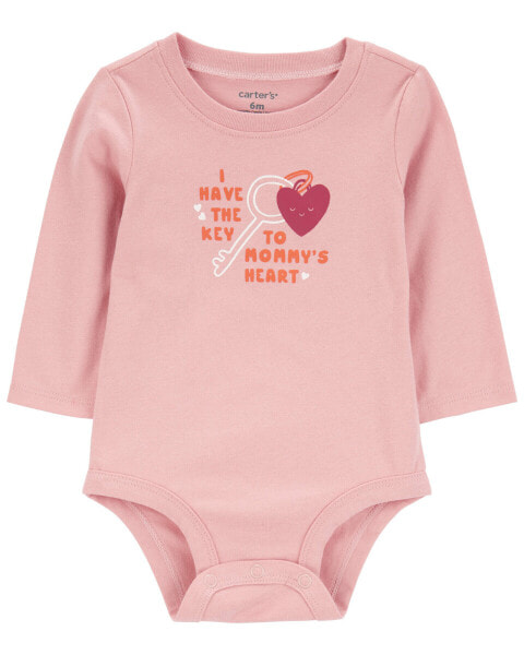 Baby 'Key To Mommy's Heart' Collectible Bodysuit 18M