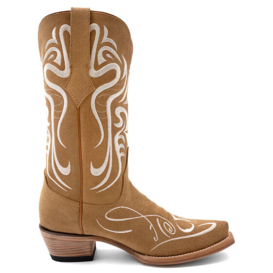 Ferrini Belle Embroidered Snip Toe Cowboy Womens Brown Casual Boots 8096130